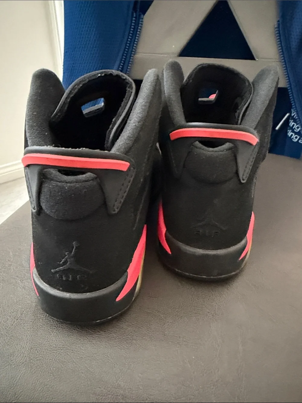 Nike Kids Black and Red High-Top Sneakers